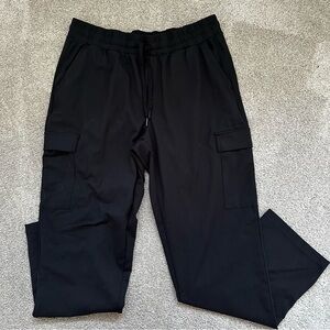 Women Mondetta Black Cargo Pants with Relaxed Fit size Large